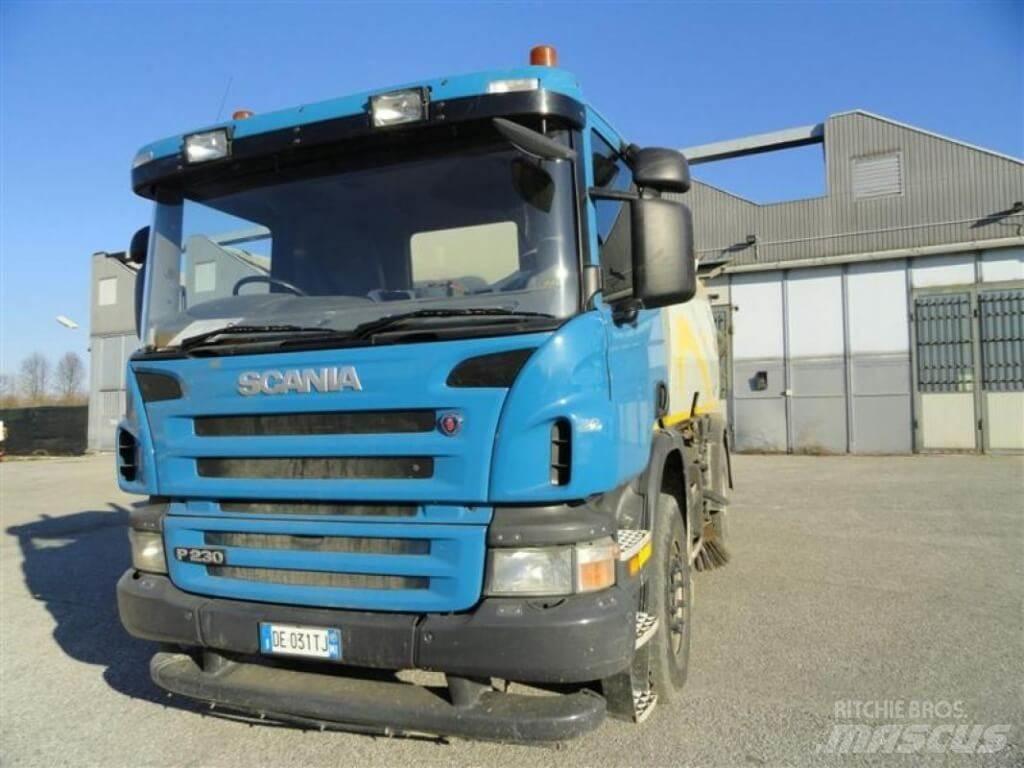 Scania P 230 Bucher Autocarro spazzatrice