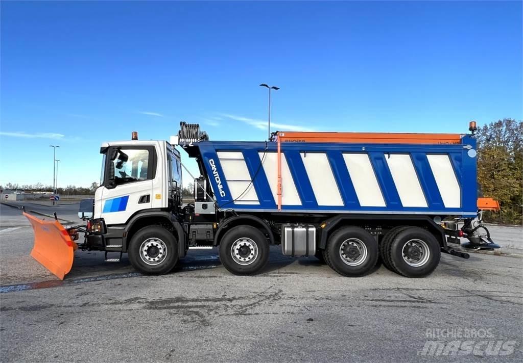 Scania P500 XT 8X4 Lame spazzaneve e aratri