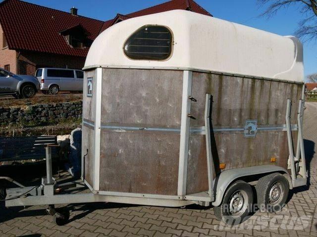  Holz Poly 2 Pferde Rimorchi per trasporto animali