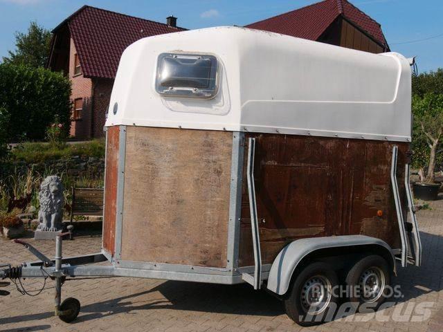  Holz Poly 2 Pferde Rimorchi per trasporto animali