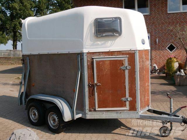  Holz Poly 2 Pferde Rimorchi per trasporto animali