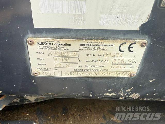 Kubota KX080-3 Miniescavatori