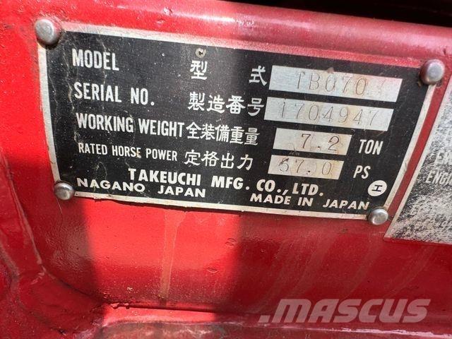 Takeuchi TB070 Miniescavatori