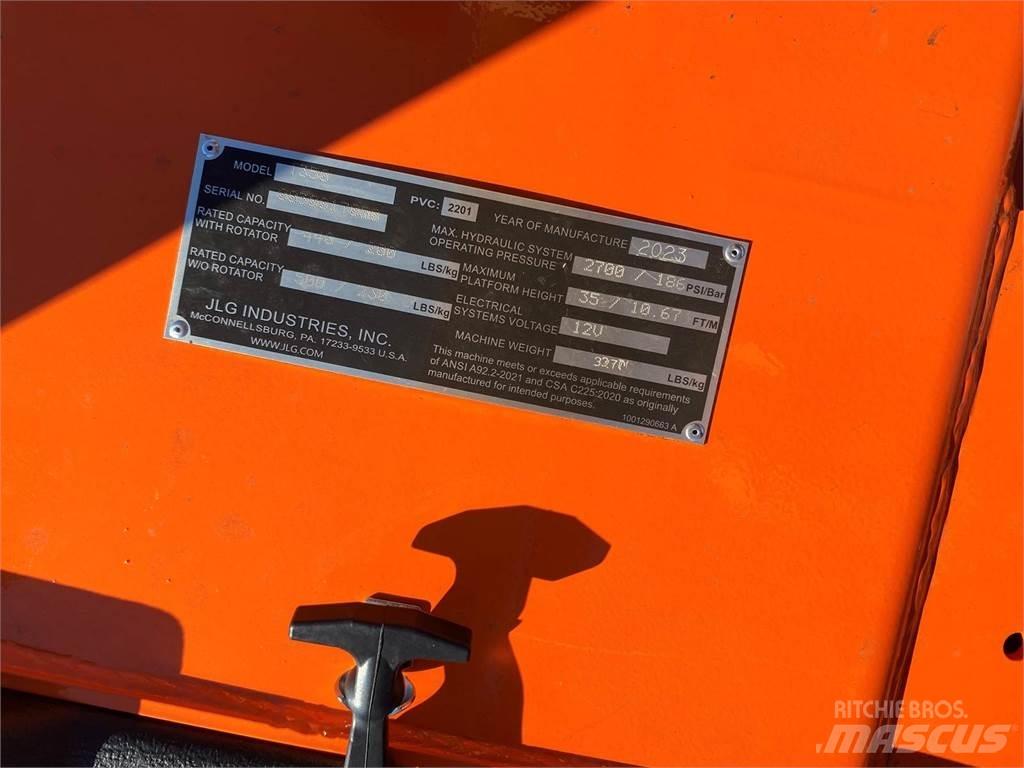 JLG T350 Piattaforme aeree su rimorchio
