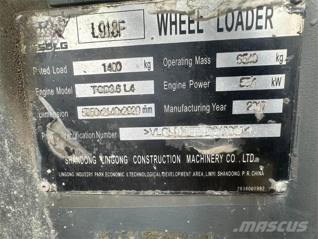 SDLG L918F Pale gommate