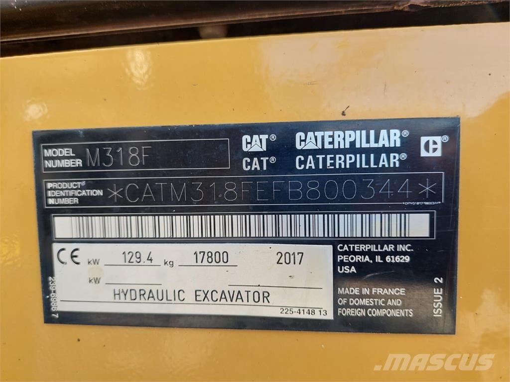 CAT M 318F Escavatori gommati