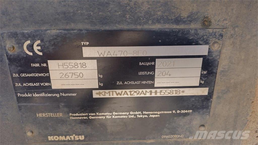 Komatsu WA 470-8 Pale gommate