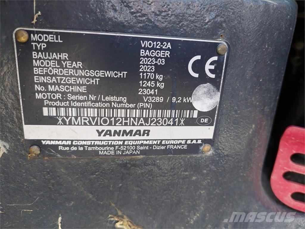 Yanmar Vio 12 Escavatori cingolati