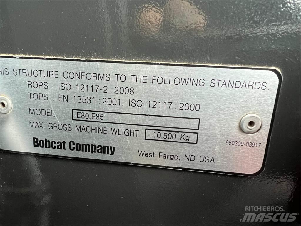 Bobcat E85 Escavatori cingolati