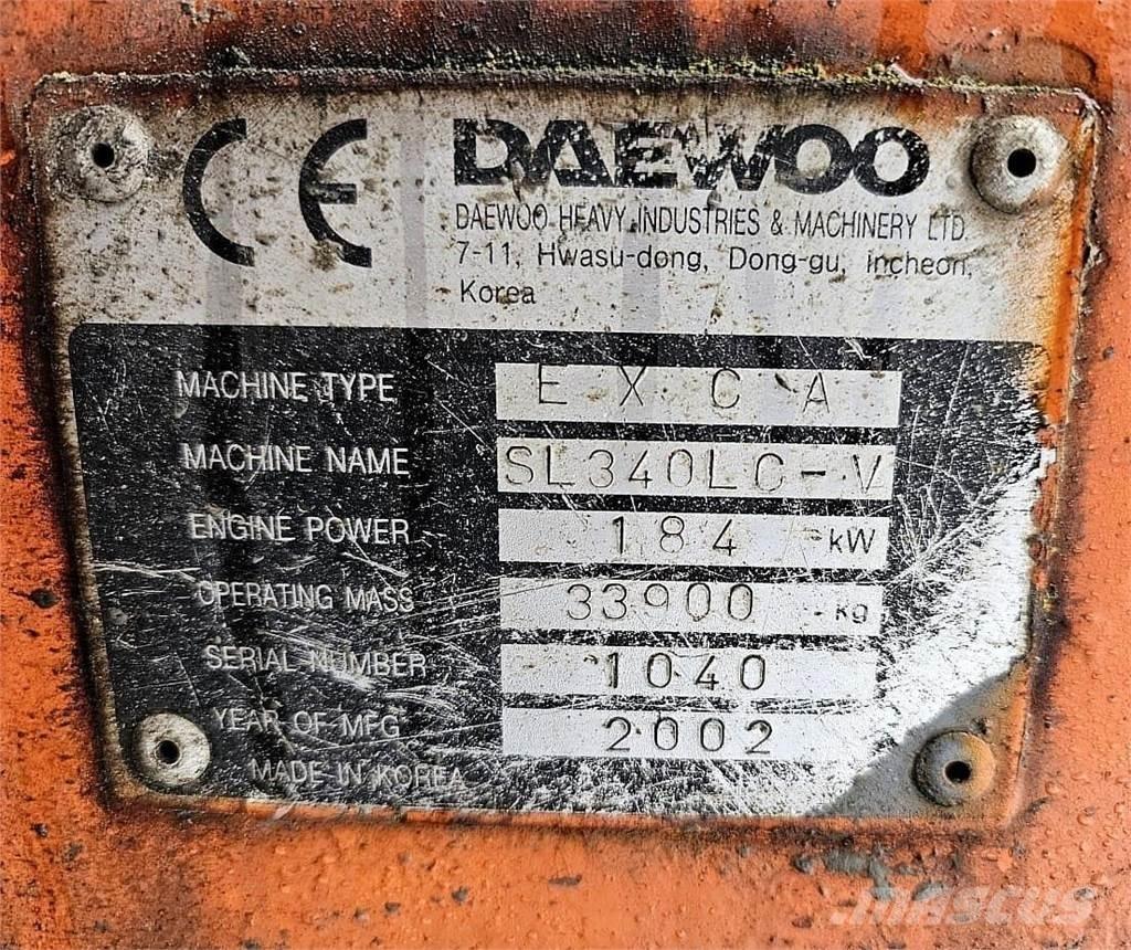Daewoo SL340LC-V Escavatori cingolati