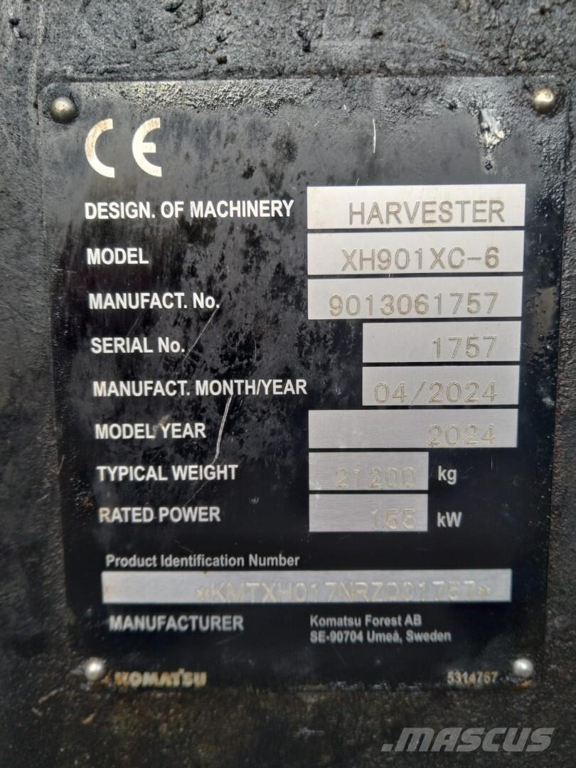 Komatsu 901 XC Abbattitrici, Disboscatrici