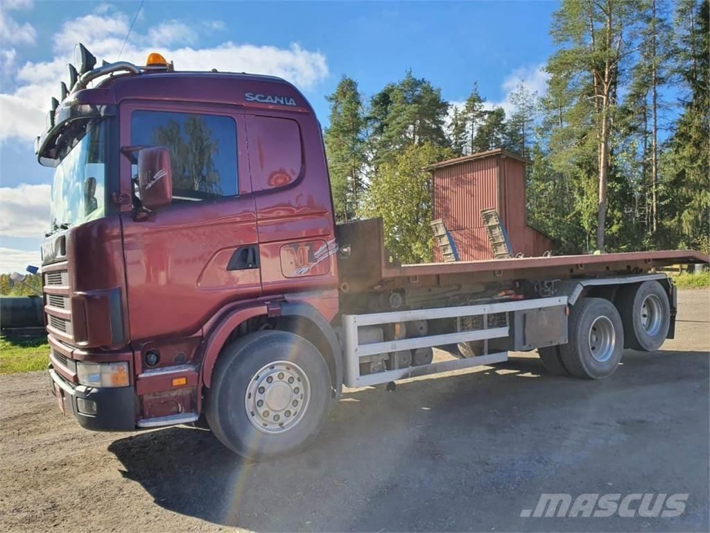 Scania 144G 460 Camion con gancio di sollevamento