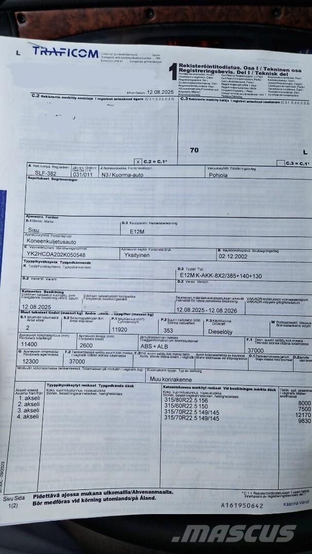 Sisu E12M Trasportatore per veicoli