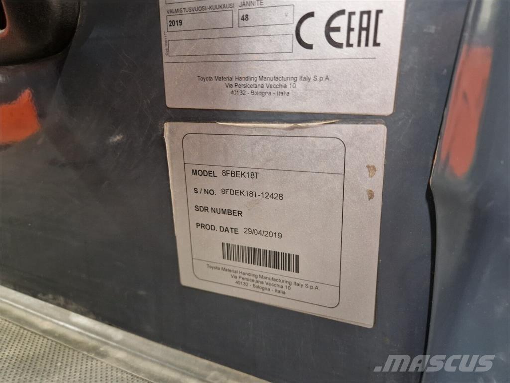 Toyota 8FBEK18T Carrelli elevatori elettrici