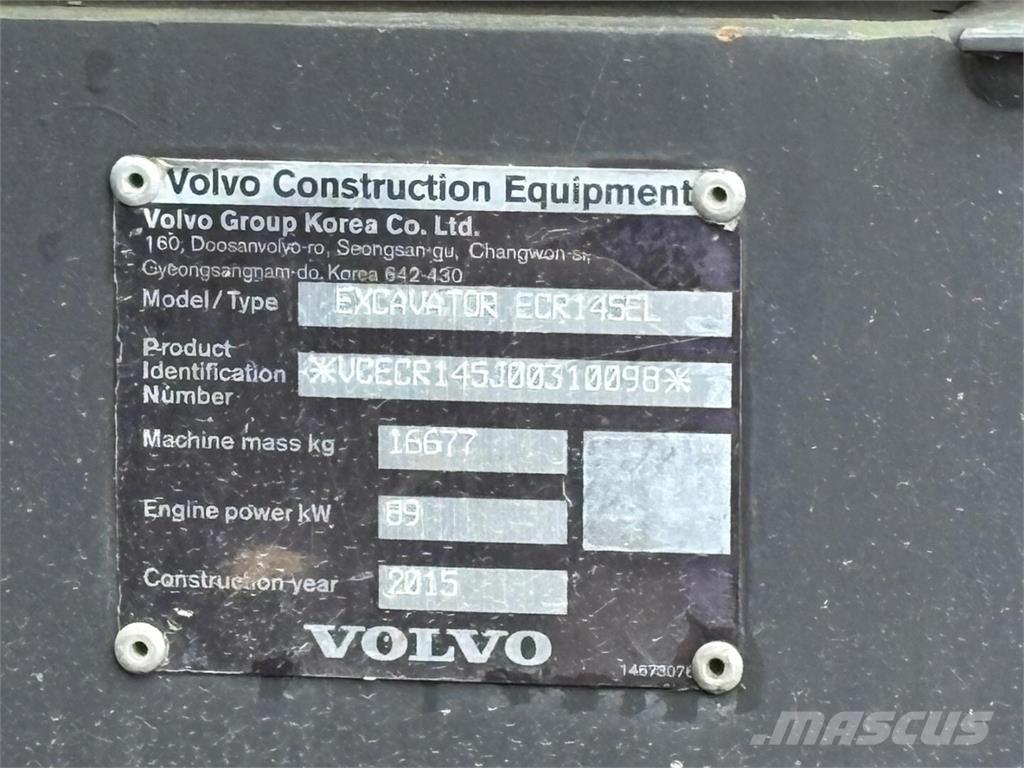 Volvo ECR 145 EL Escavatori cingolati