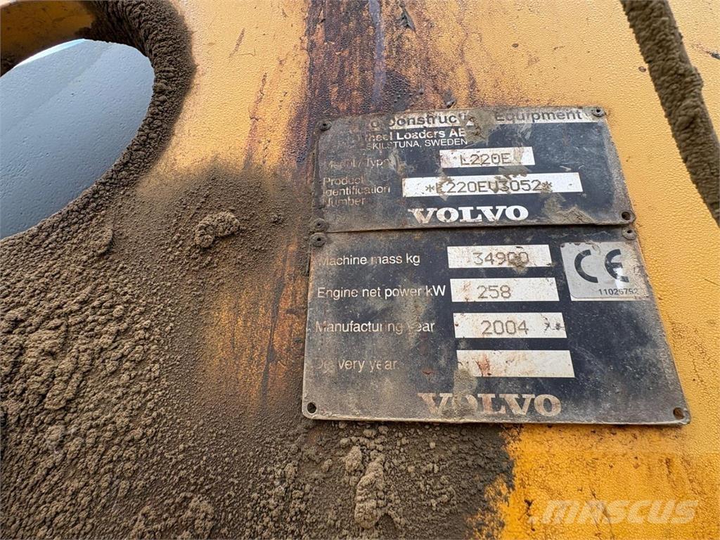 Volvo L 220 E Pale gommate