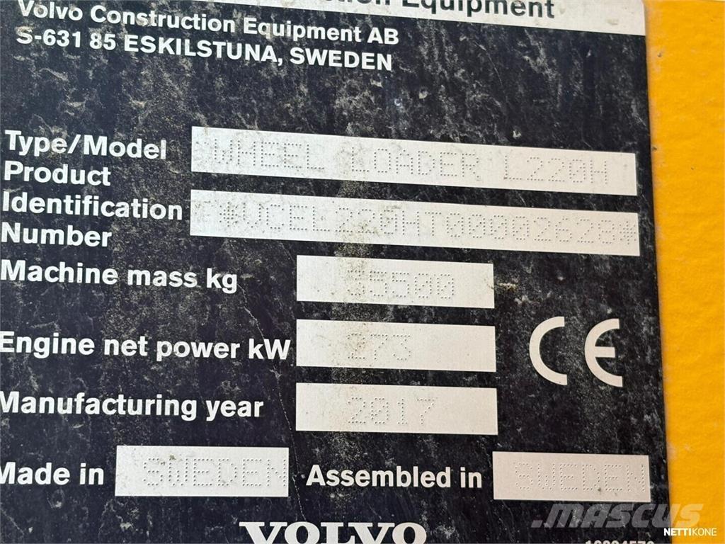 Volvo L 220 H Pale gommate