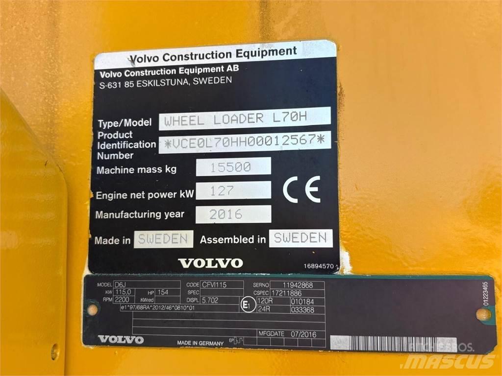 Volvo L 70 H Pale gommate