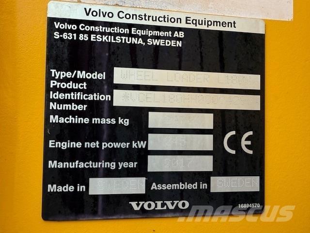Volvo L180H Pale gommate