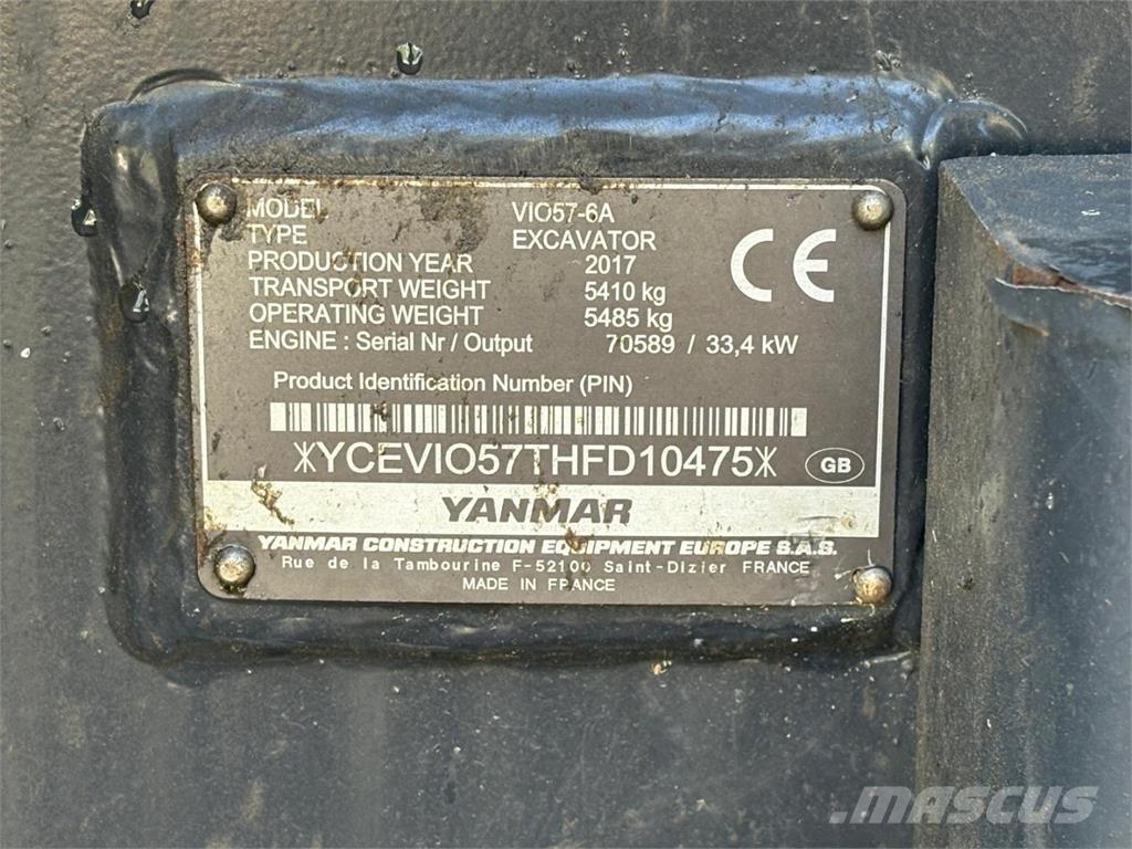 Yanmar VIO 57-6A Miniescavatori