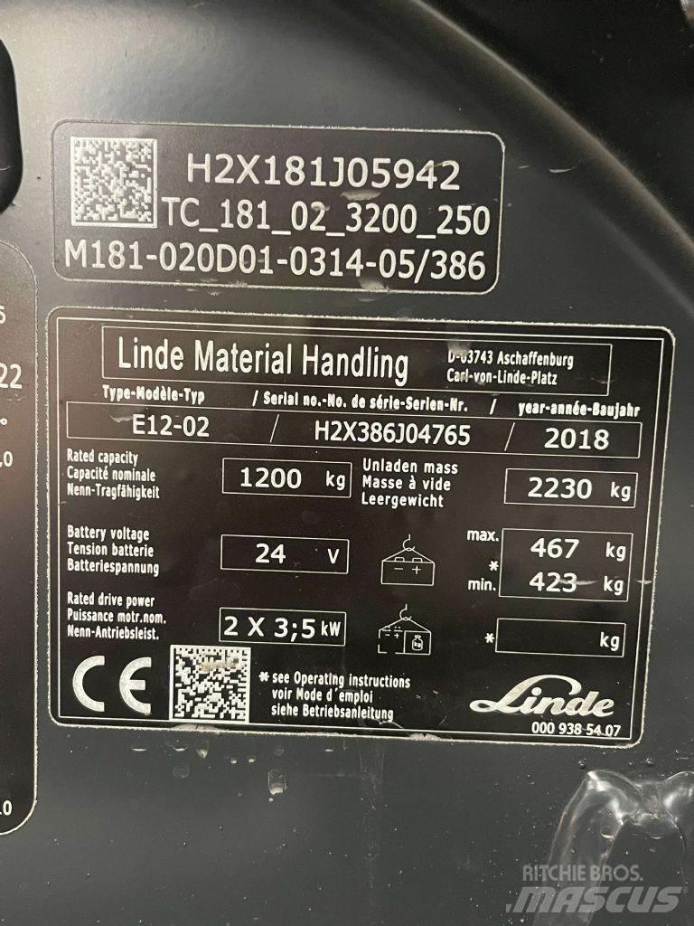 Linde E12-02-386 Carrelli elevatori elettrici