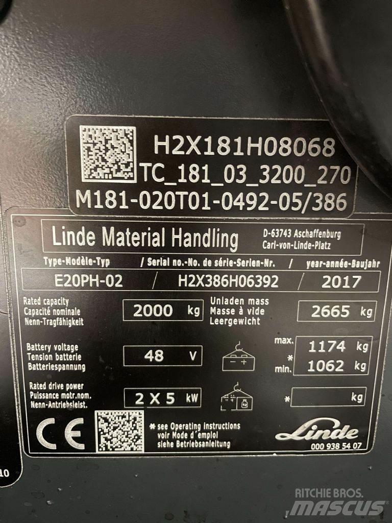 Linde E20PH-02-386 Carrelli elevatori elettrici