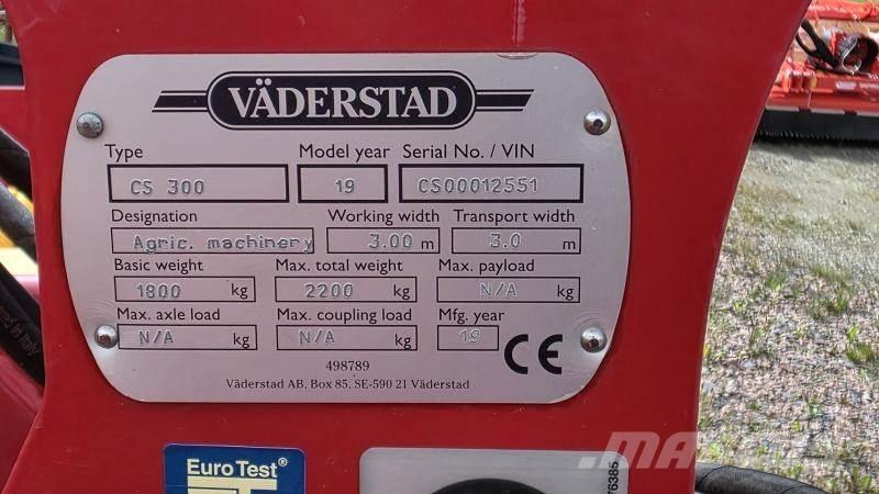 Väderstad Cultus 300 Altre macchine e accessori per l'aratura