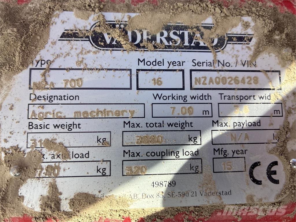 Väderstad NZA 800 HARV Erpici