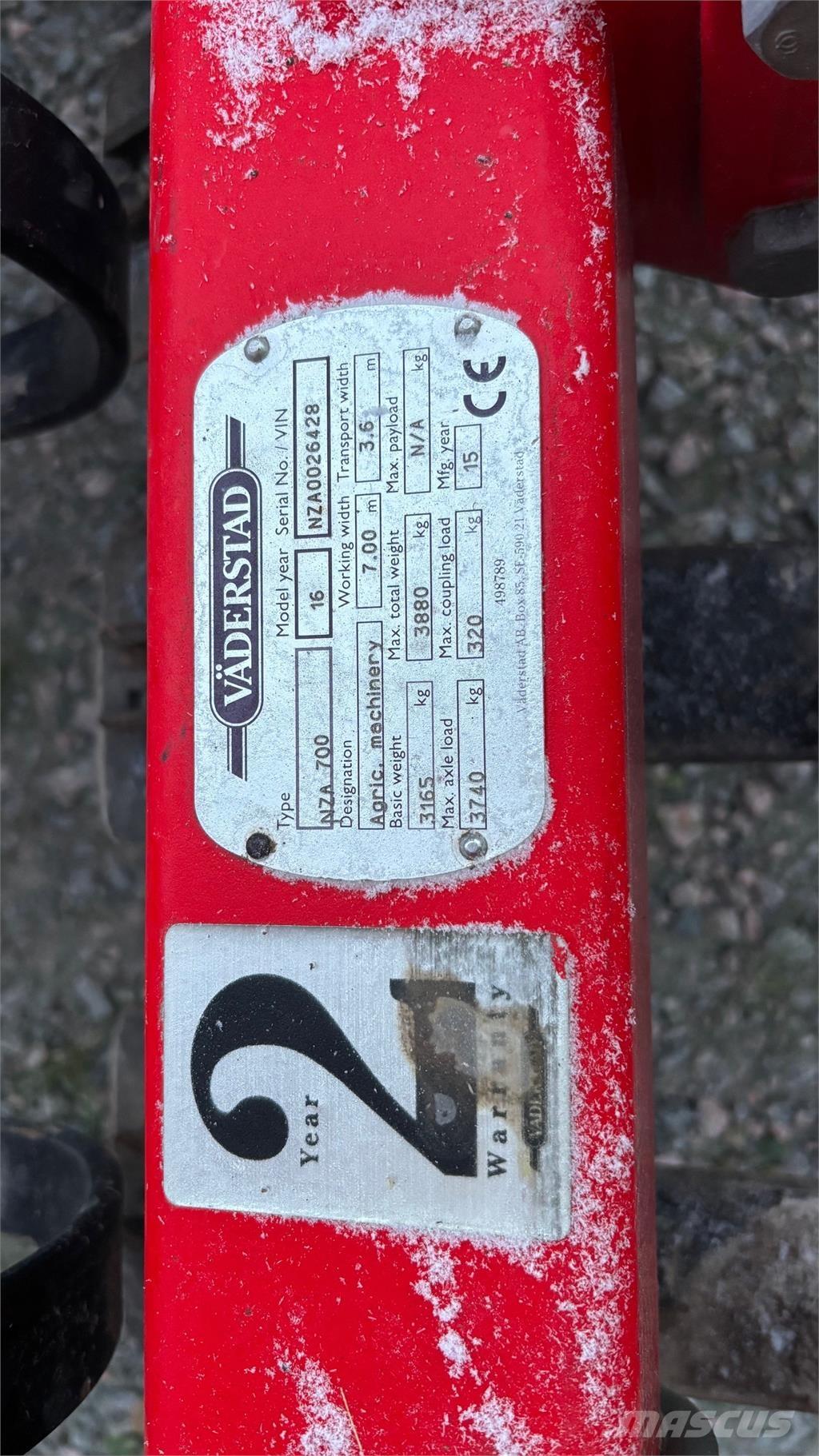 Väderstad NZA 800 HARV Erpici