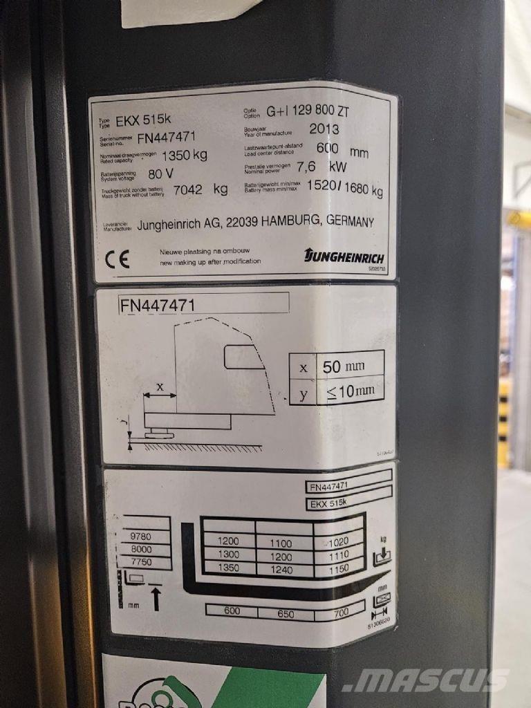 Jungheinrich EKX 515k Commissionatore alto livello
