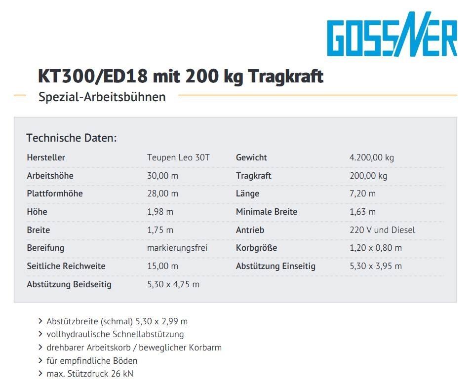 Teupen Leo 30 T Altre piattaforme monobraccio