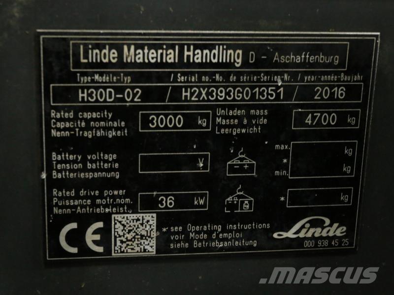 Linde H30D-02 393 DONOR Carrelli elevatori diesel