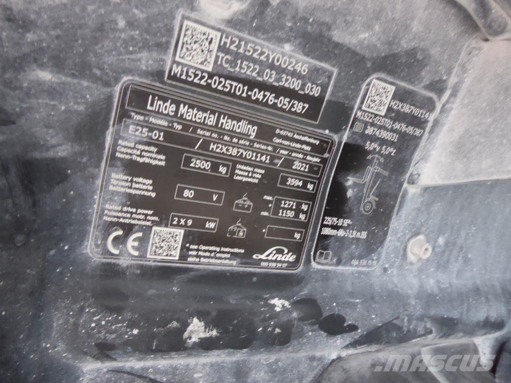 Linde E25-01 Carrelli elevatori elettrici