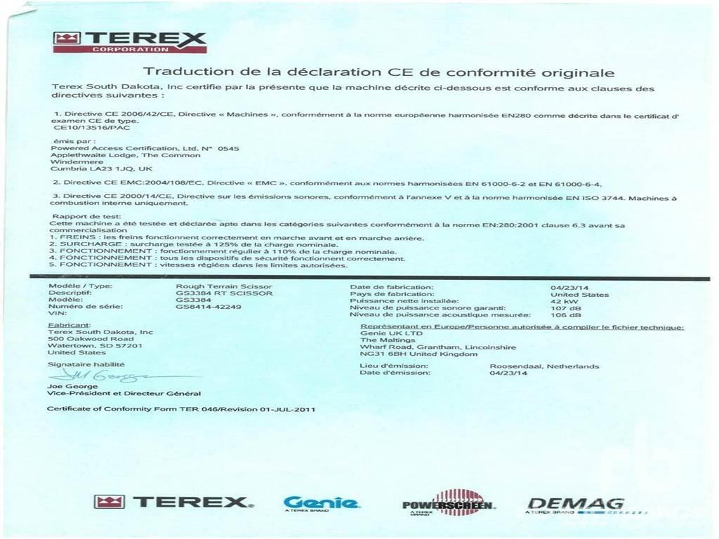 Genie GS3384 Piattaforme a pantografo