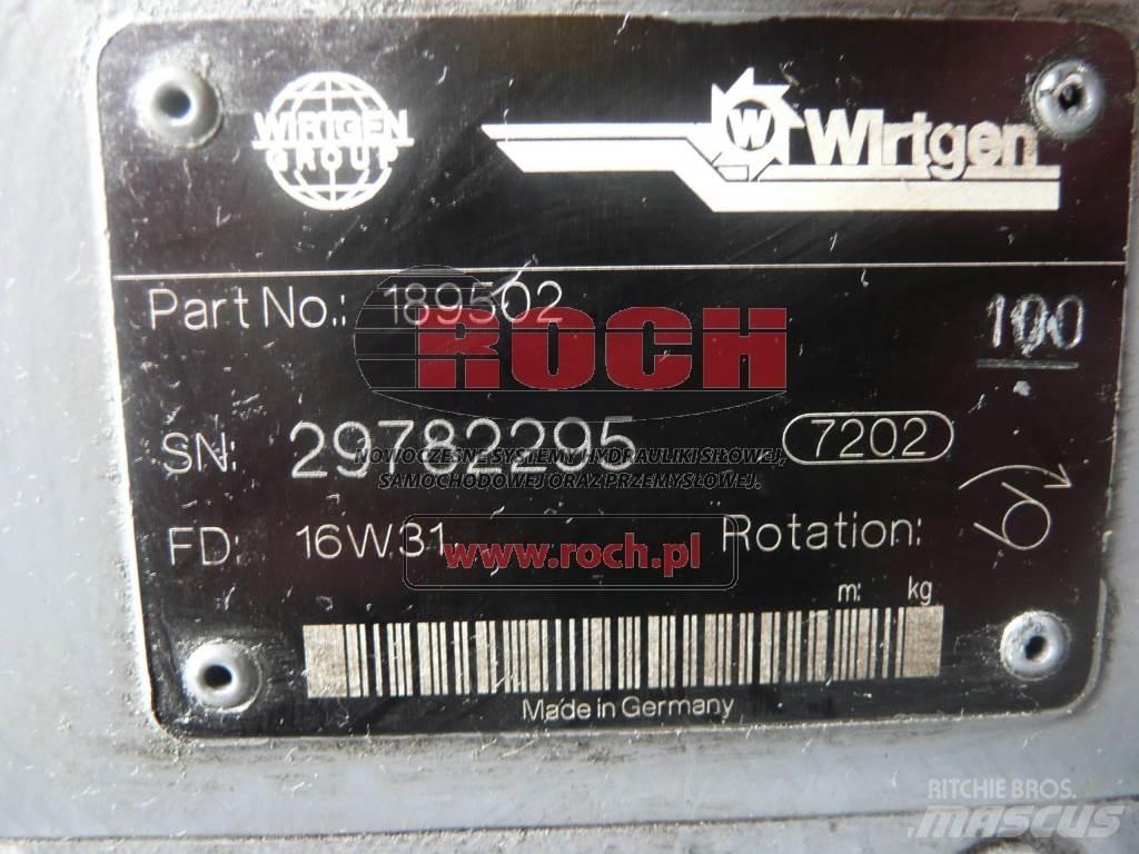 Wirtgen 189502 Componenti idrauliche