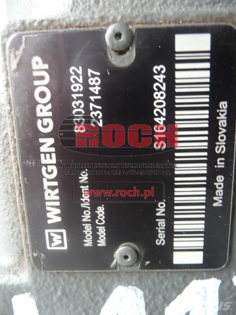 Wirtgen 83031922 2371487 Componenti idrauliche