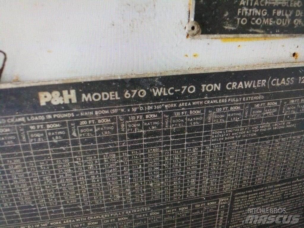 P&H 670W LC Gru cingolate