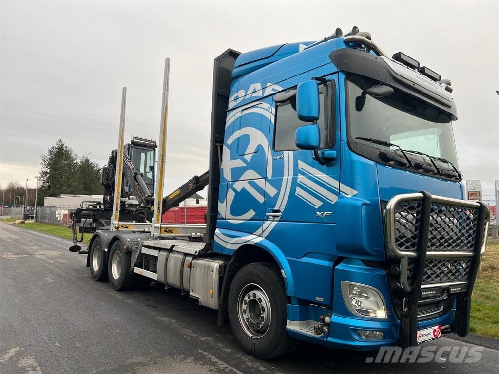 DAF XF530 FAT 6x4 Camion trasporto legname