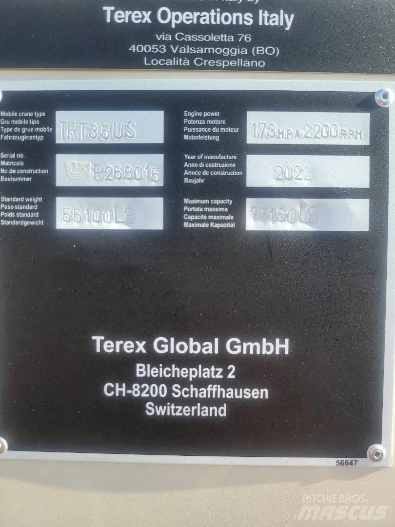 Terex TRT35 Gru per terreni difficili