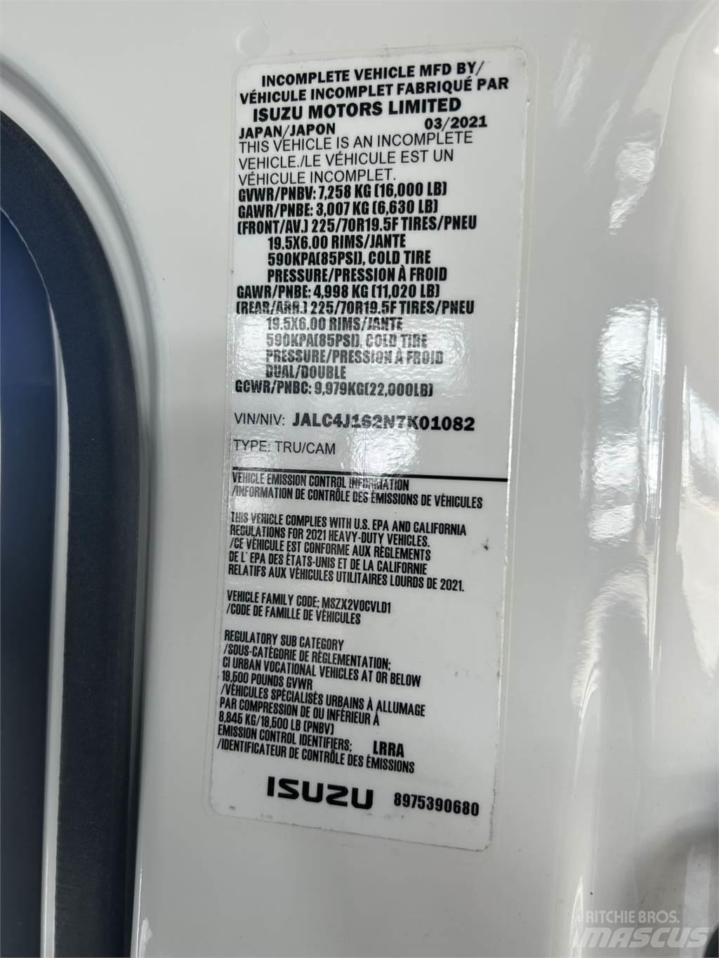 Isuzu NPR XD DC Camion cassonati