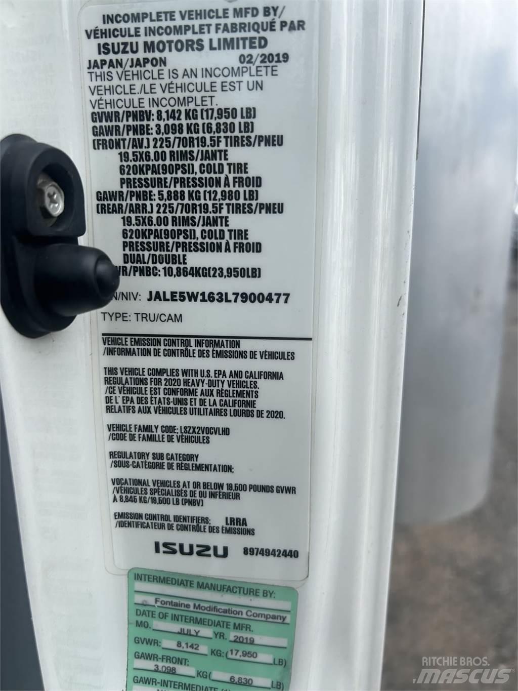 Isuzu NQR Camion cassonati