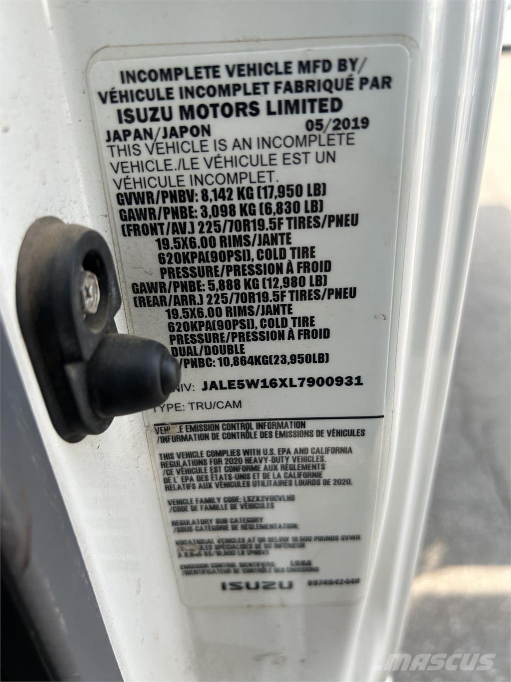 Isuzu NQR Camion ribaltabili