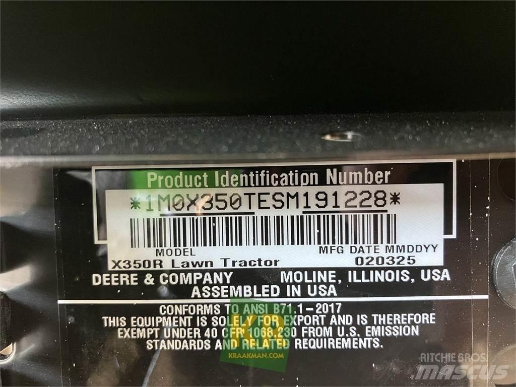 John Deere X350R Trattorini tagliaerba