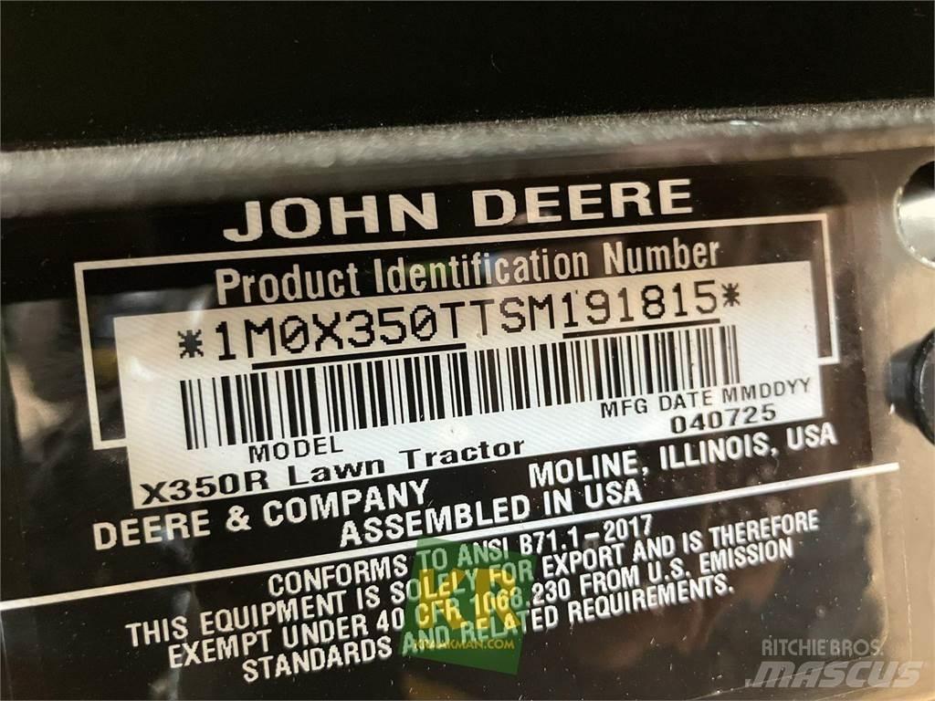 John Deere X350R Trattorini tagliaerba