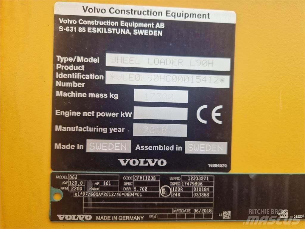 Volvo L90H Pale gommate