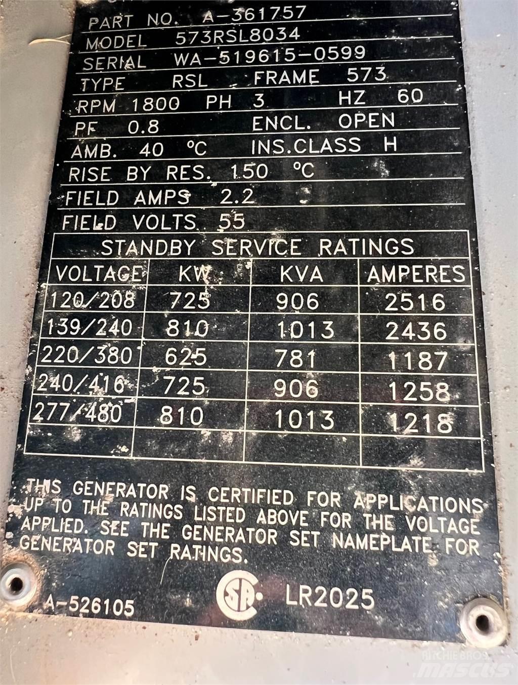Marathon 810kW Altri generatori