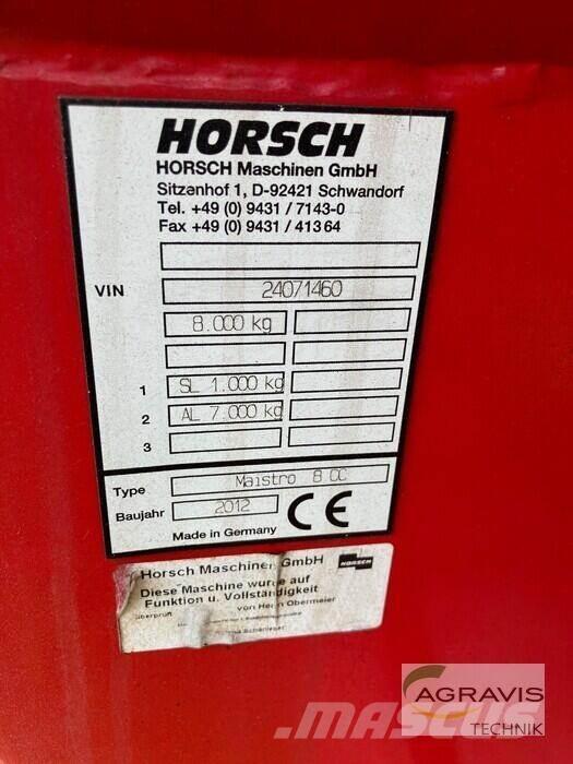 Horsch MAISTRO 8 CC Perforatrici