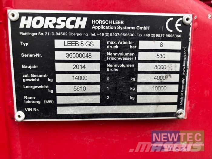  LEEB 8 GS Irroratrici trainate