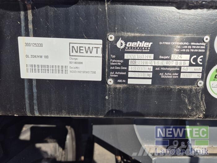 Oehler OL ZDK/HW 180 Rimorchi ribaltabili