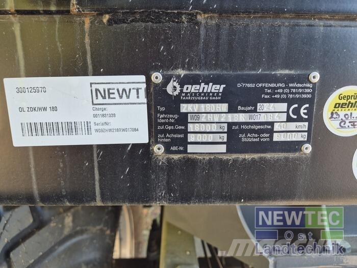 Oehler OL ZDK/HW 180 Rimorchi ribaltabili